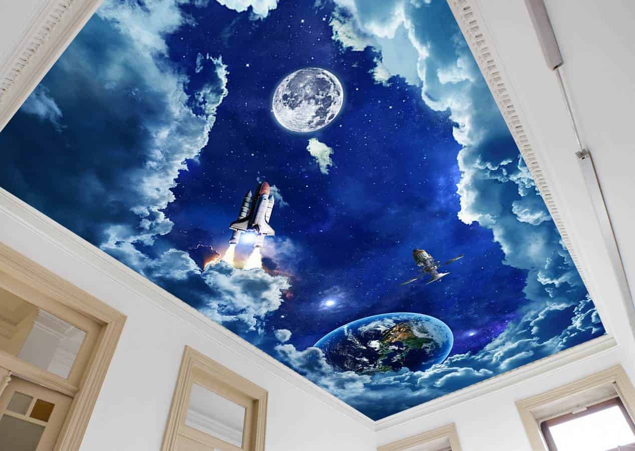 3Д Потолок Космос