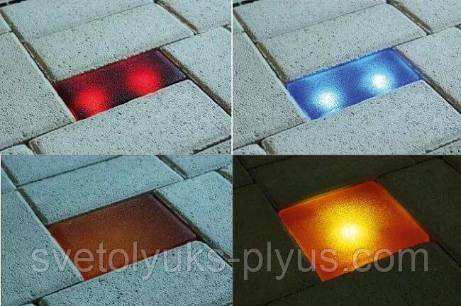 Светящаяся тротуарная плитка и виды плитки для уличного применения