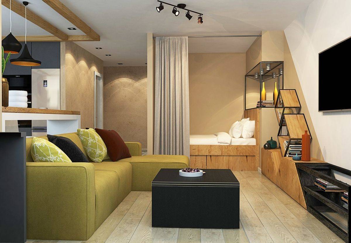 Квартира-студия 30 кв. м.: топ-120 фото и видео идей планировок и деления помещения на зоны. особенности формы квартиры при расстановке мебели и бытовой техники