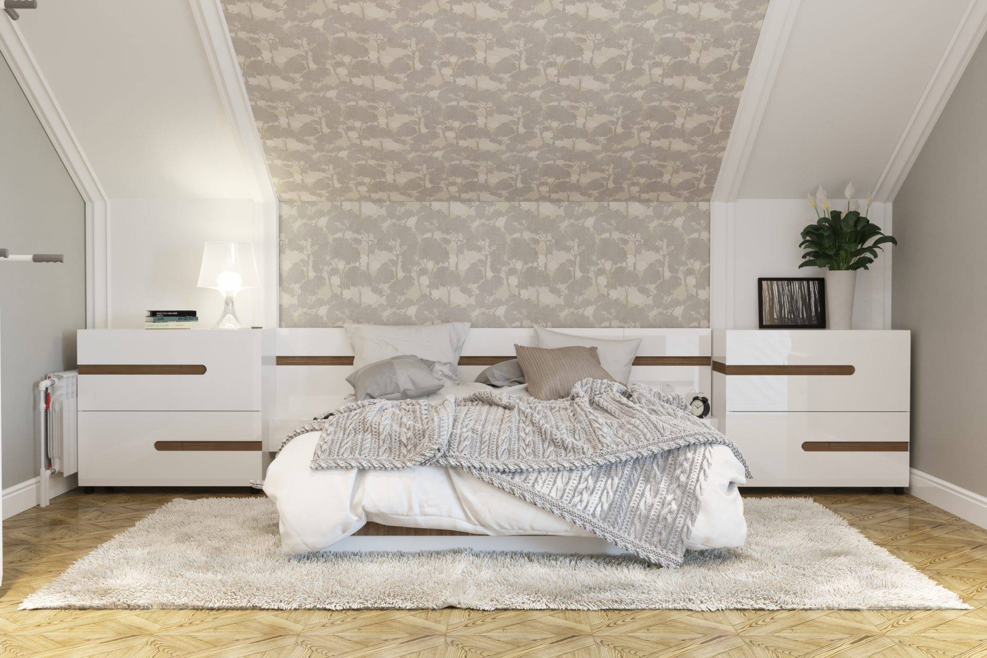 Дизайн спальни на мансарде - 85 фото интерьеров, идеи для ремонта и отделки