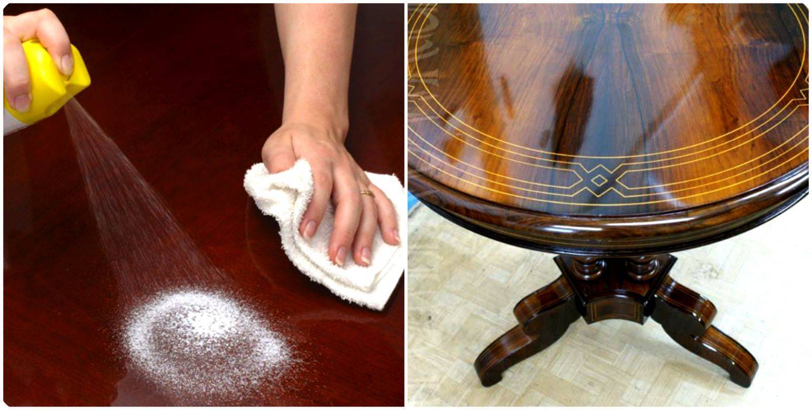 Чистка и уход за полированной мебелью в домашних условиях: как убрать жирные пятна
