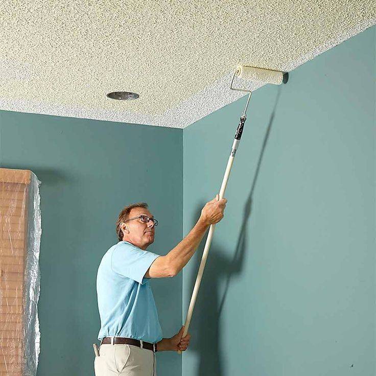 Акриловая краска для потолка: какая лучше, моющаяся, покраска своими руками, видео