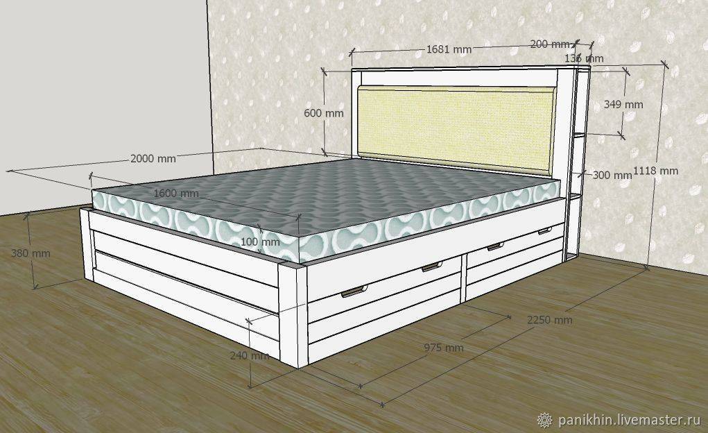 Двуспальная кровать своими руками: материалы и инструменты