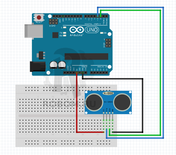 Github - alexgyver/rangemeter: ультразвуковой дальномер на arduino