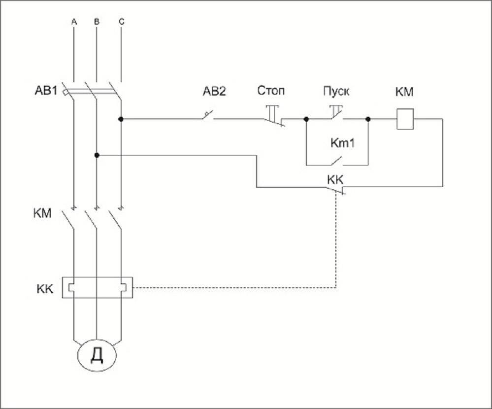 Монтажная схема подключения реверсивного магнитного пускателя - всё о электрике