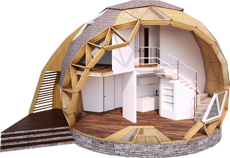 Проект и строительство купольного дома ???? проектируем и строим дома с куполом под ключ