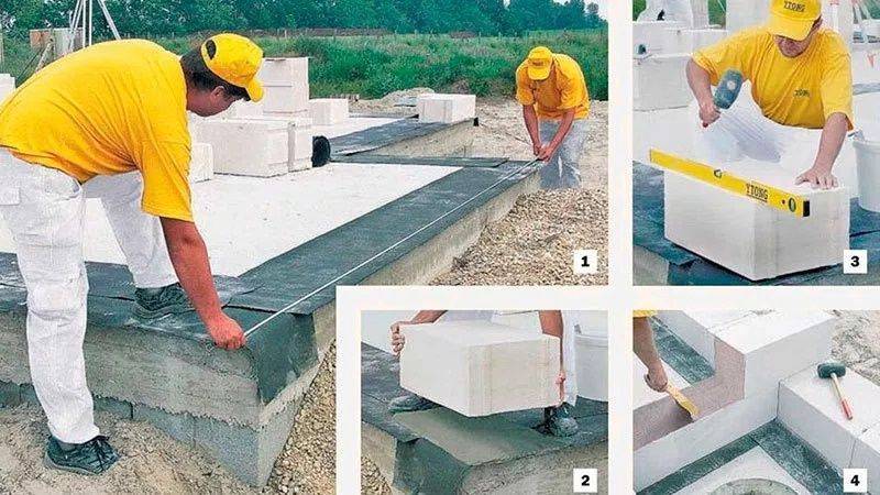 Кладка пеноблоков для строительства дома своими руками