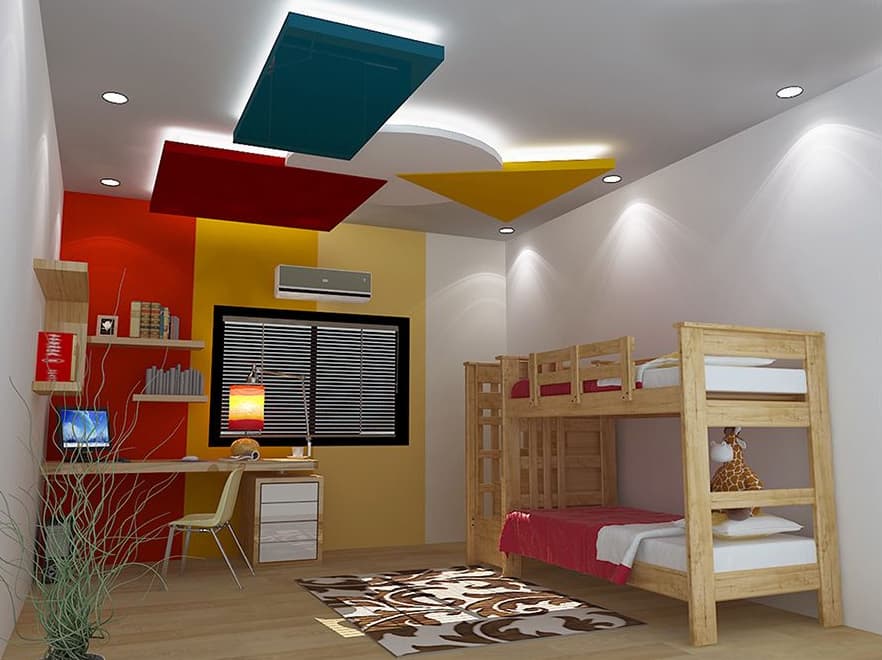 Дизайн потолка в детской: 40 идей для разных возрастов