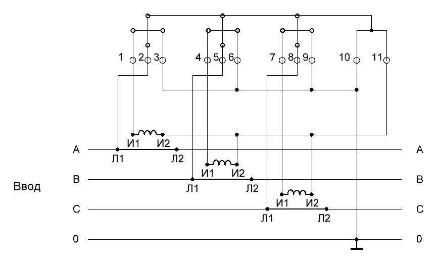 Схема подключения трехфазного счетчика меркурий 231 прямого включения