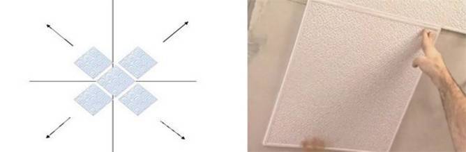 Как правильно клеить плитку потолочную – пошаговое руководство