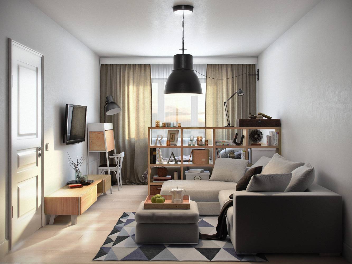 Варианты расстановки мебели в однокомнатной квартире, советы дизайнеров | мебельный журнал - все о мебели