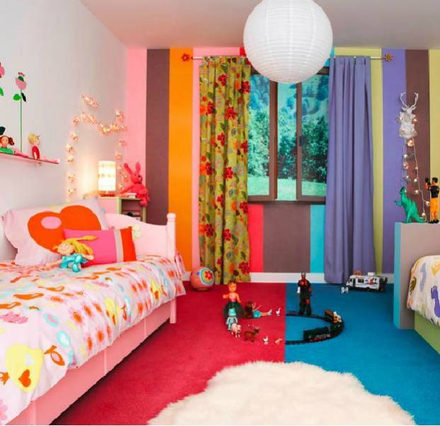 Дизайн детской комнаты для разнополых детей - 100 фото идей по созданию интерьера