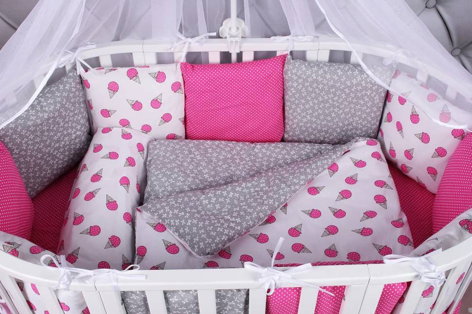 Бортики в кроватку для новорожденных своими руками, выкройки, шьем защиту для кровати от падений своими руками