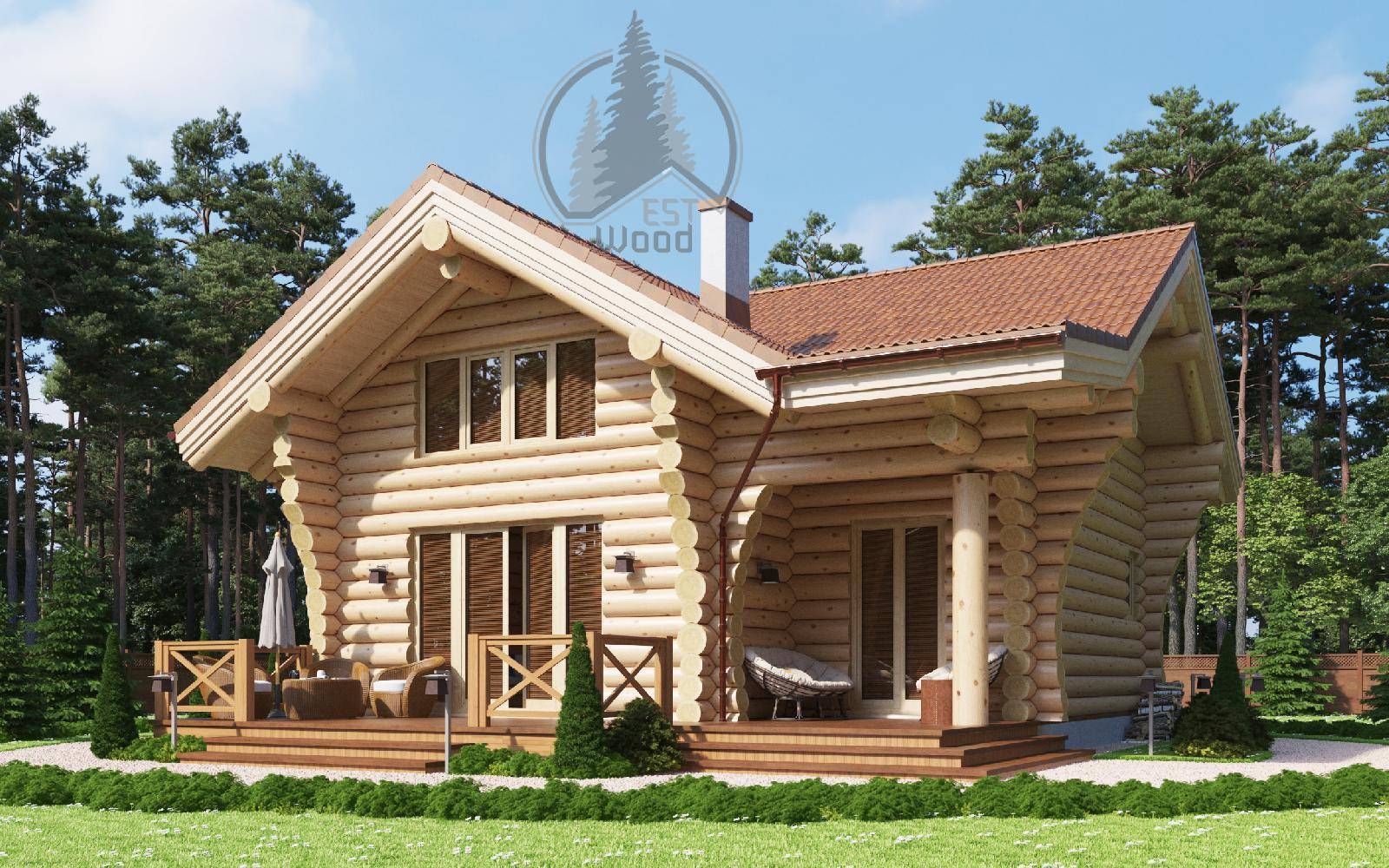 Дома для постоянного проживания из бревна | жилые дома из бревна | фото, размерность, цена