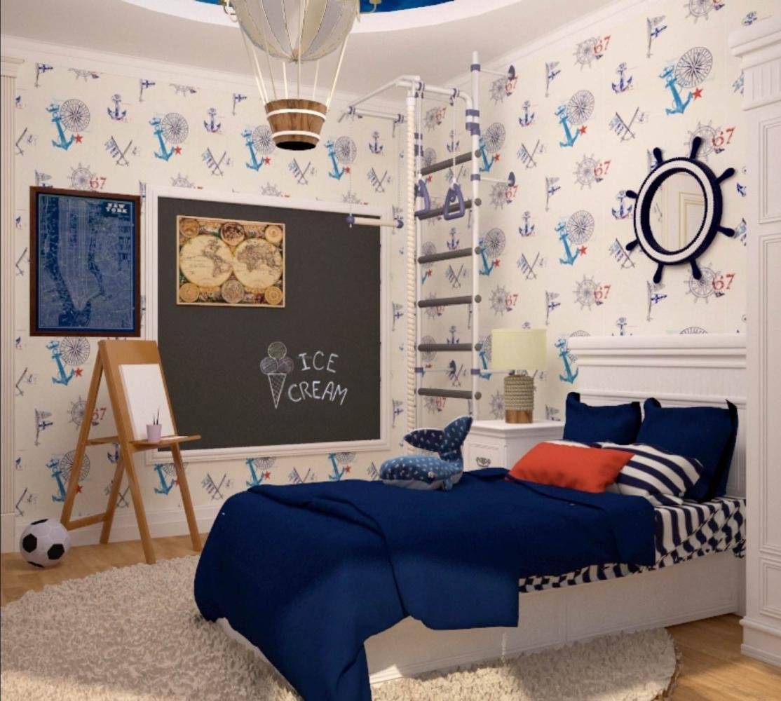 Детская в морском стиле - идеи как сделать комнату в морской тематике