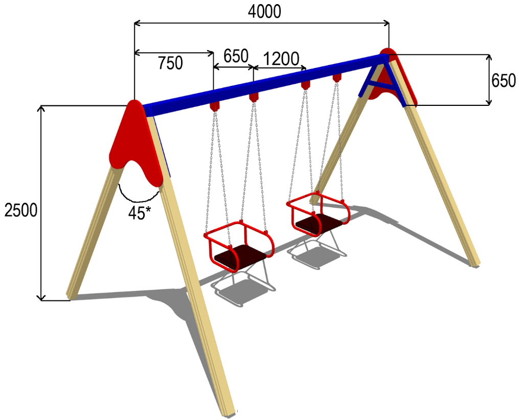 Сделать детскую качели своими руками из металла чертежи