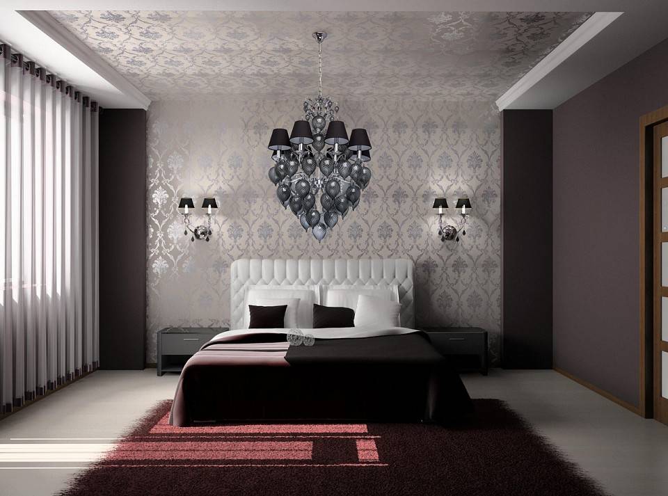 Обои для спальни (фото), дизайн 2020 года: новинки, комбинированные