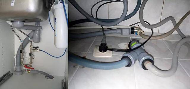 Подключение посудомоечной машины к водопроводу и канализации, схема и видео