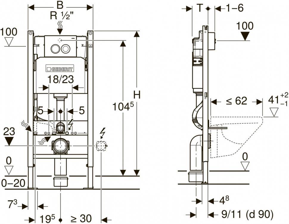 Установка подвесного унитаза своими руками: как установить подвесной унитаз с инсталляцией, монтаж и крепление к стене на высоте