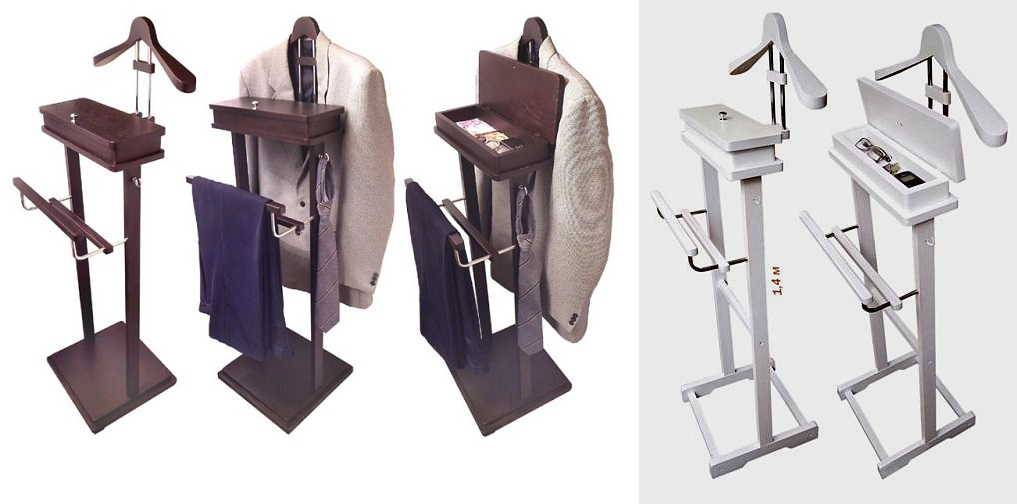 Стильная напольная стойка для одежды — примеры использования в современном интерьере