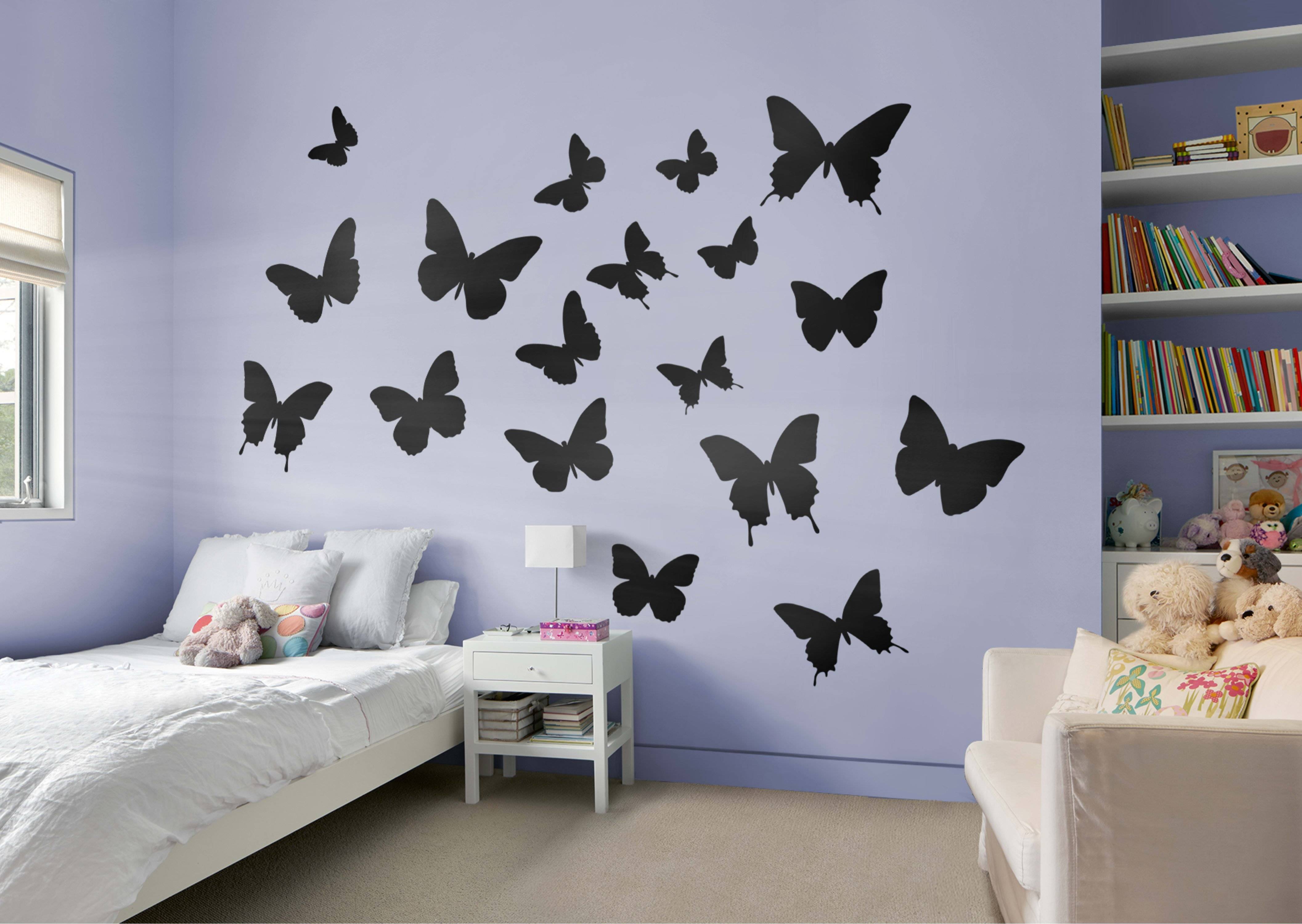 Украшение стен бабочками: шаблоны, порядок изготовления и оформления, видеоинструкция