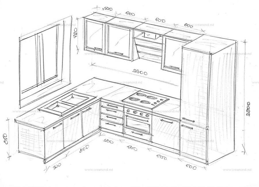 Как сделать кухонный гарнитур своими руками: чертежи и схемы, мебель для маленькой кухни