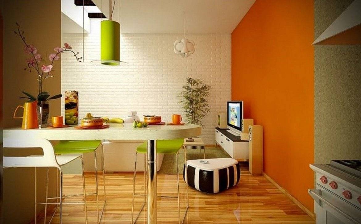 Оранжево-зеленая кухня: 20 фото идеальных сочетаний в кухонном интерьере, советы дизайнера
