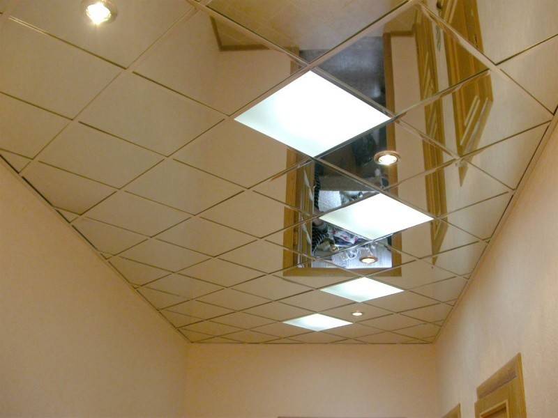 Потолок кассетный: металлический, алюминиевый подвесной потолок, монтаж кассеты