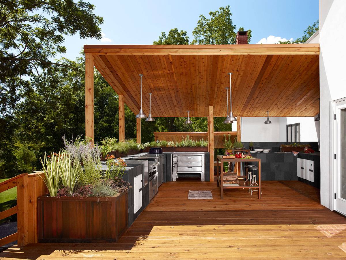 Летняя кухня на даче – как обустроить? 220+ (фото) проектов дизайна своими руками