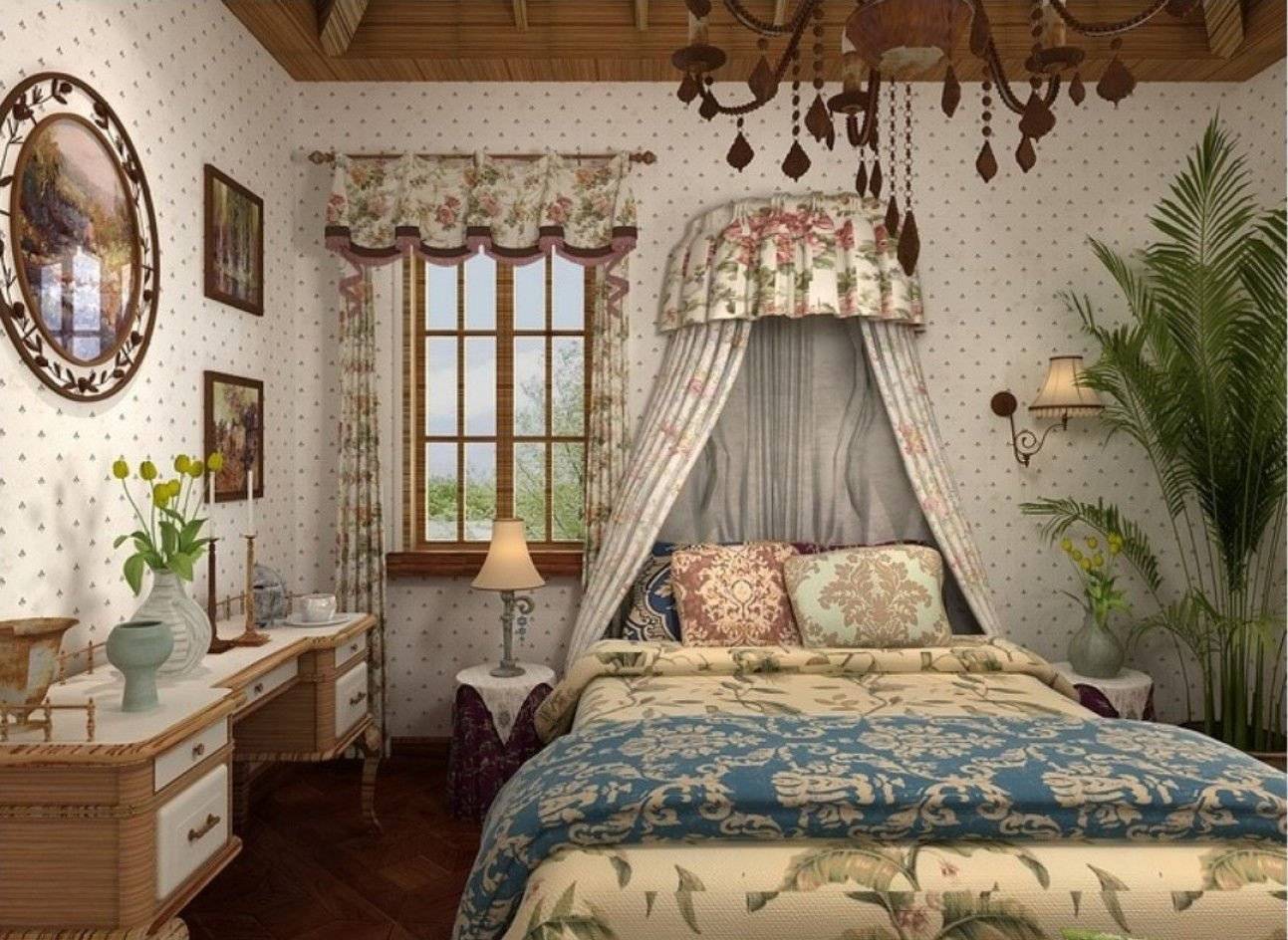 Спальня в стиле кантри, лучшие примеры дизайна 2018 – rehouz