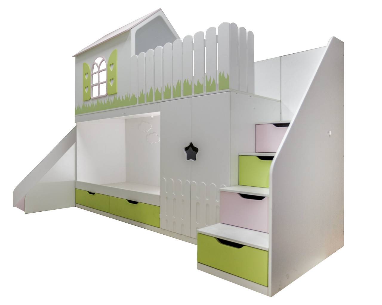 Лестница для двухъярусной кровати: вертикальная, маршевая, комод (стеллаж), своими руками