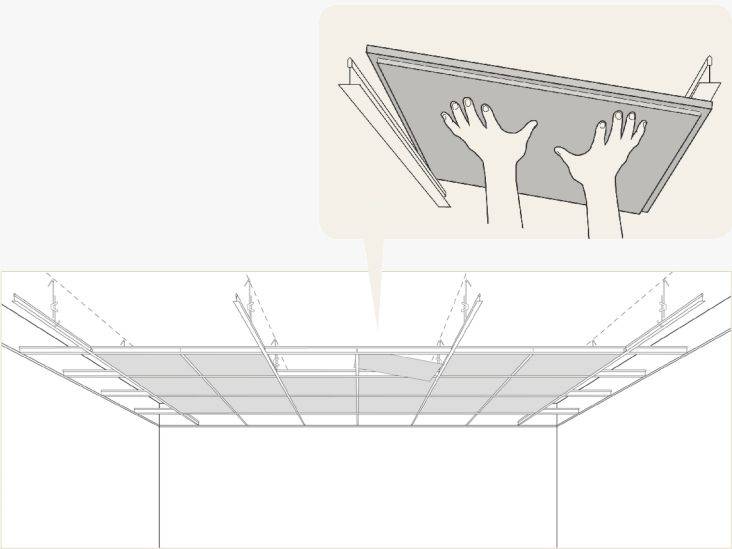 Правила и нюансы самостоятельной установки подвесного потолка армстронг