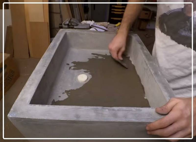 Мойка из бетона: методы изготовления собственными руками