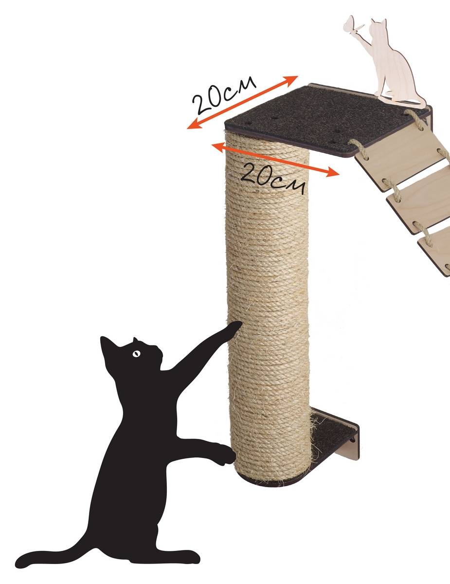 Когтеточка для кошек своими руками из картона, коврика и других материалов | hill's pet