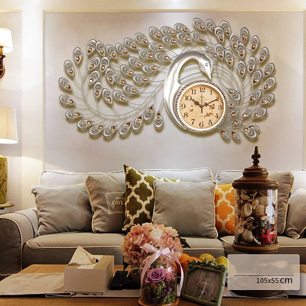 Как украсить стену над диваном в гостиной — варианты оформления - flats ideas