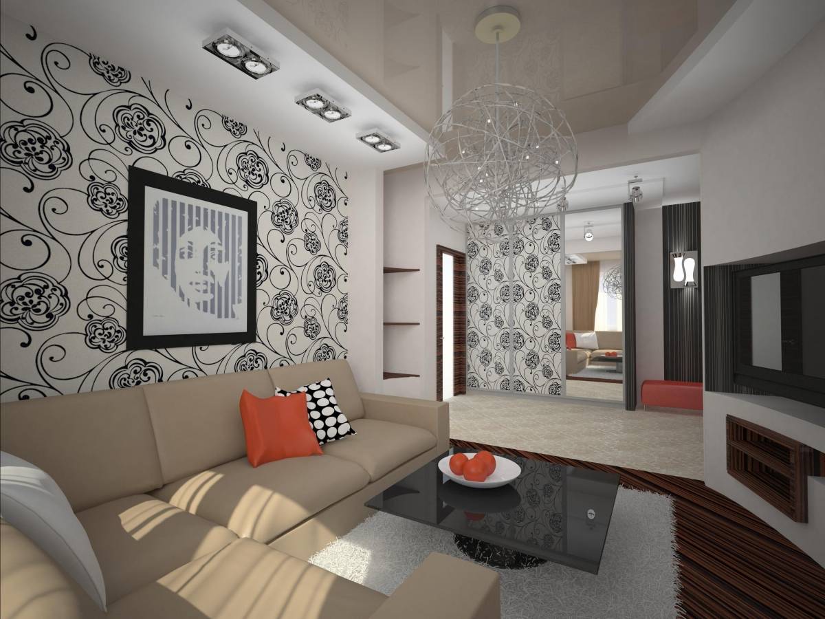 Дизайн комнаты 16 кв м: зонирование спальни-гостиной, интерьер в современном стиле
 - 32 фото