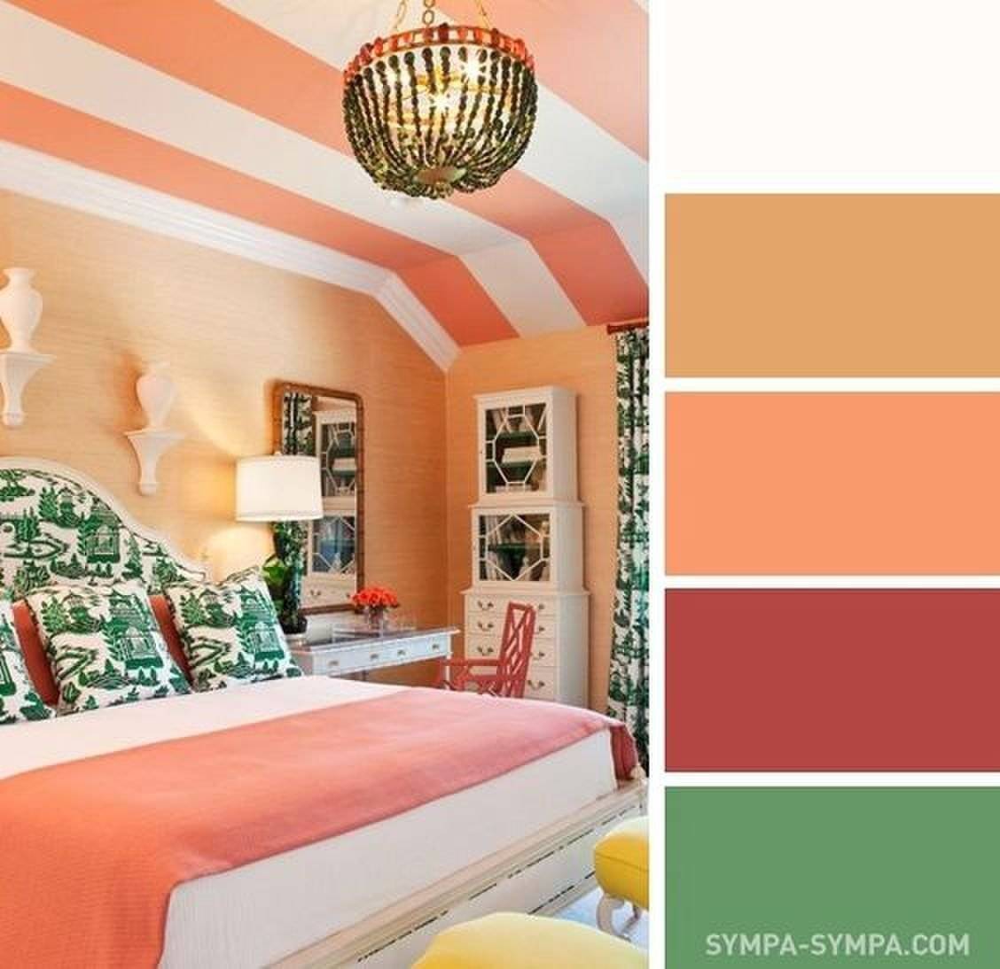 Теплые цвета в интерьере комнаты: сочетание с холодными - 34 фото
