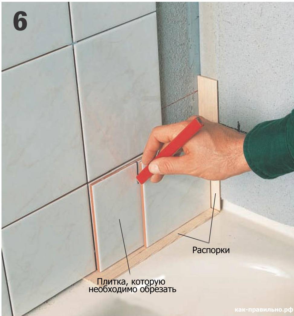 Как правильно класть плитку на стену своими руками