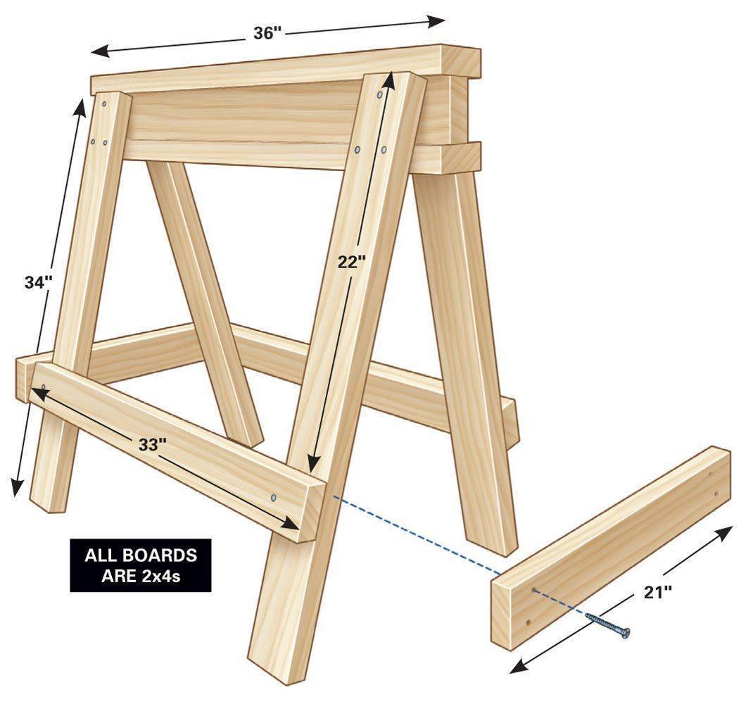 Раскладной верстак-козлы Solidhorse Factory