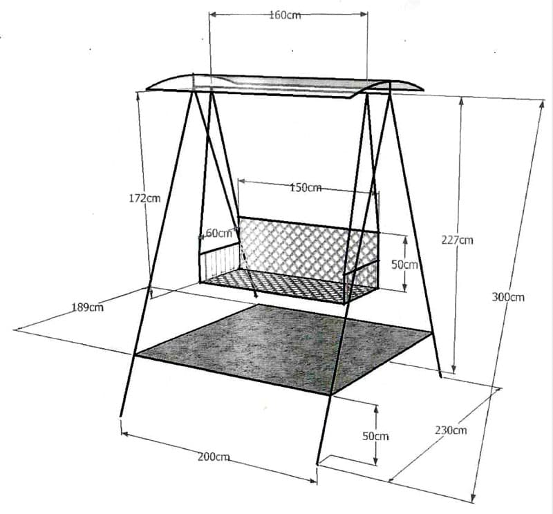 Качели детские для дачи своими руками из металла с размерами чертежи