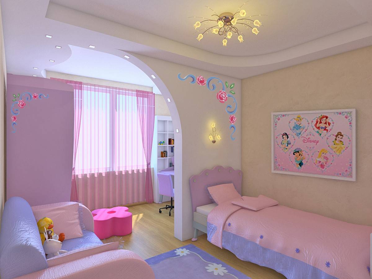 Потолок в детской комнате для мальчика - варианты, фото