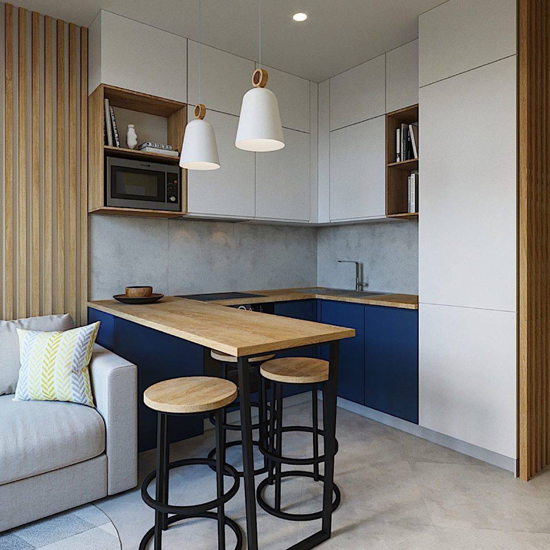 Дизайн кухни-гостиной 15 кв.м. [лучшие интерьеры 2019 года]