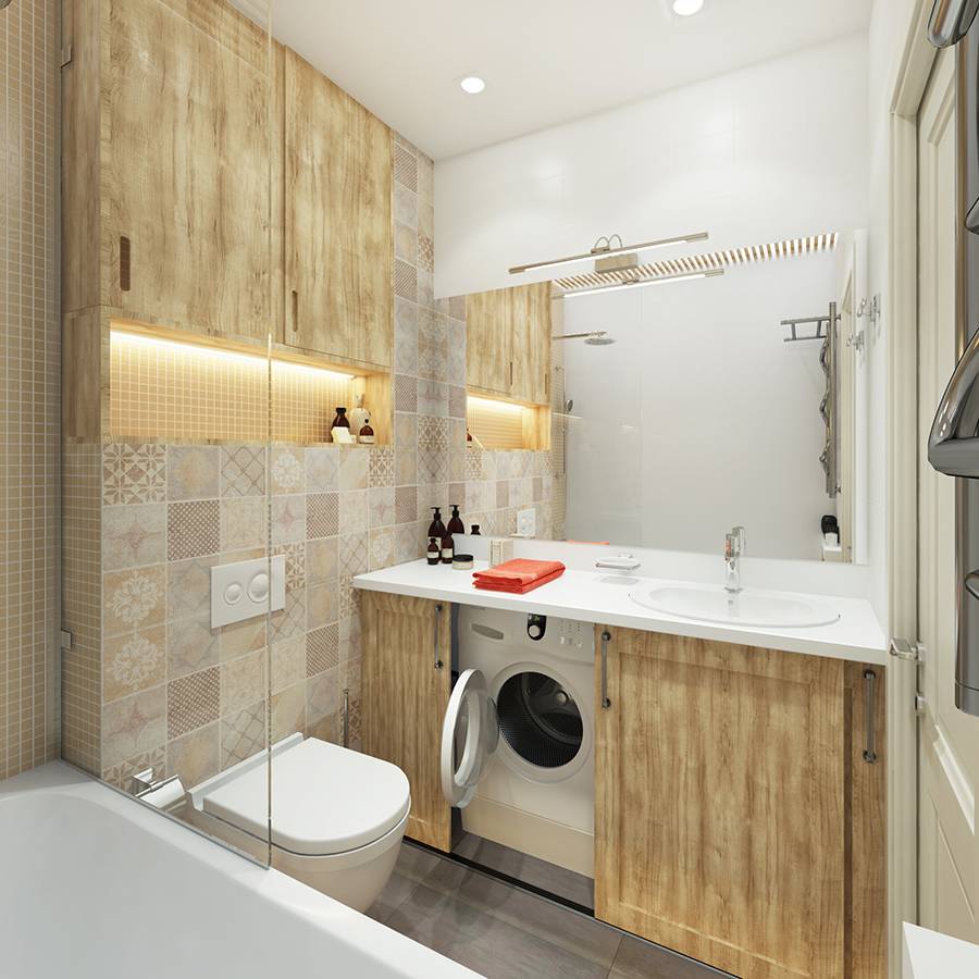 Дизайн ванной комнаты 5 кв м - идеи планировки +70 фото интерьера