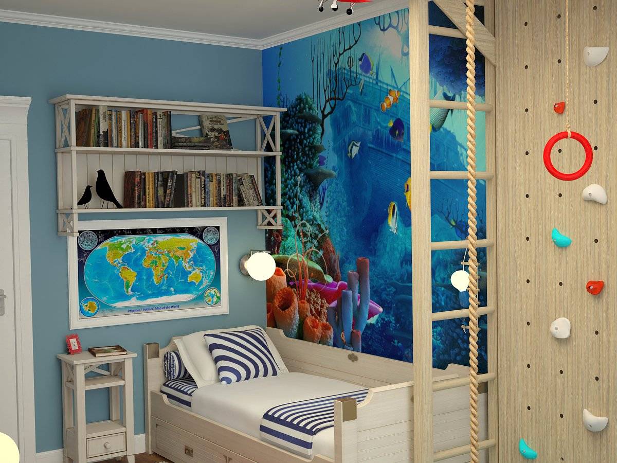 Детская в морском стиле - идеи как сделать комнату в морской тематике