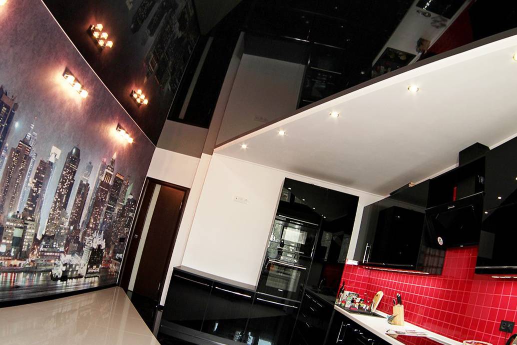 Потолки из гипсокартона на кухне: 50 фото, варианты дизайна.