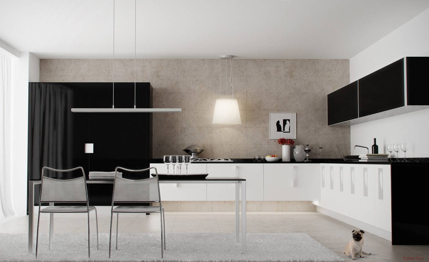 Красно-черные кухни - 76 фото лучшего дизайна в современном стилекухня — вкус комфорта