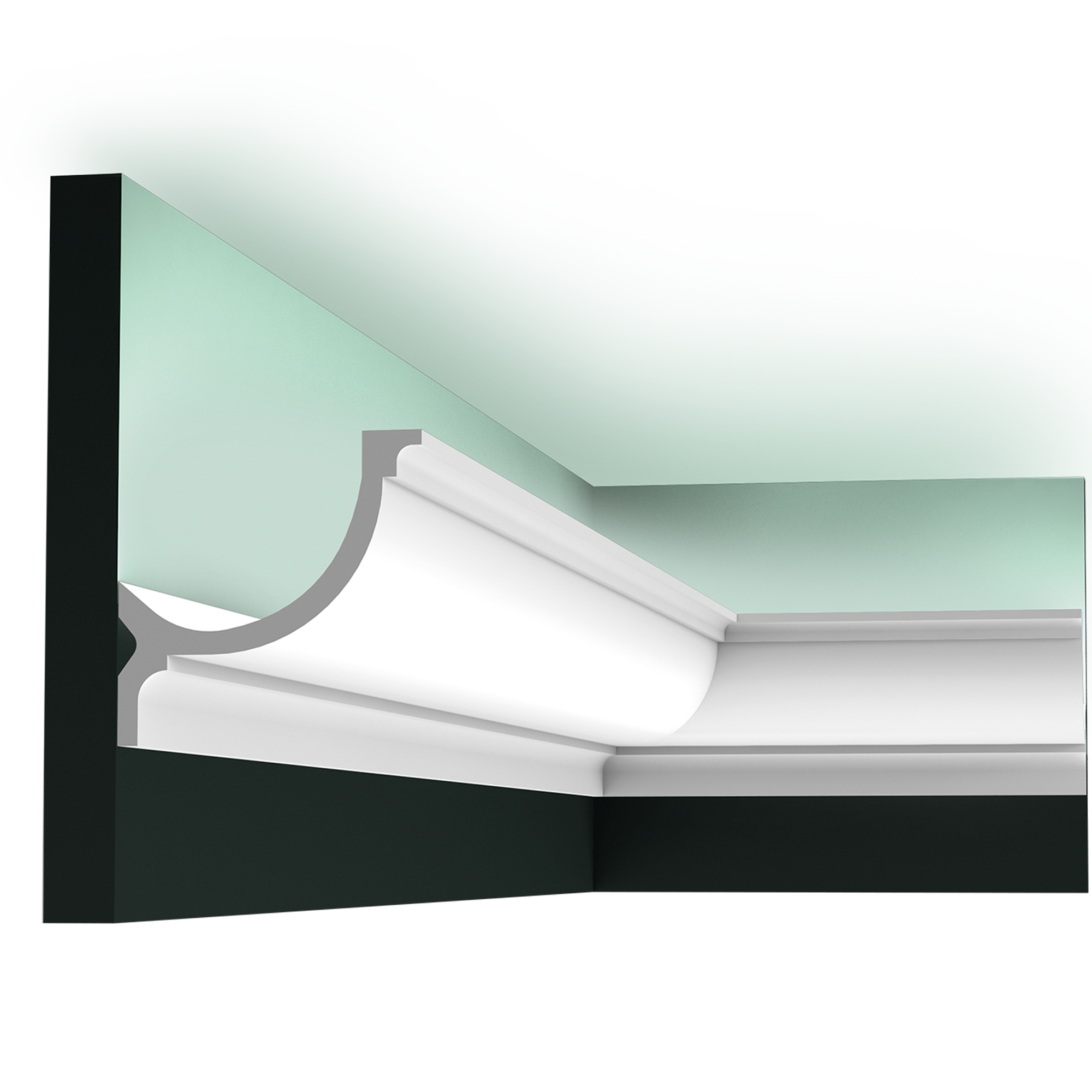 Плинтус для светодиодной ленты на потолок: багет для натяжного потолка с подсветкой, потолочный плинтус с подсветкой своими руками, как сделать светодиодную подсветку по периметру потолка под плинтусом для скрытого освещения