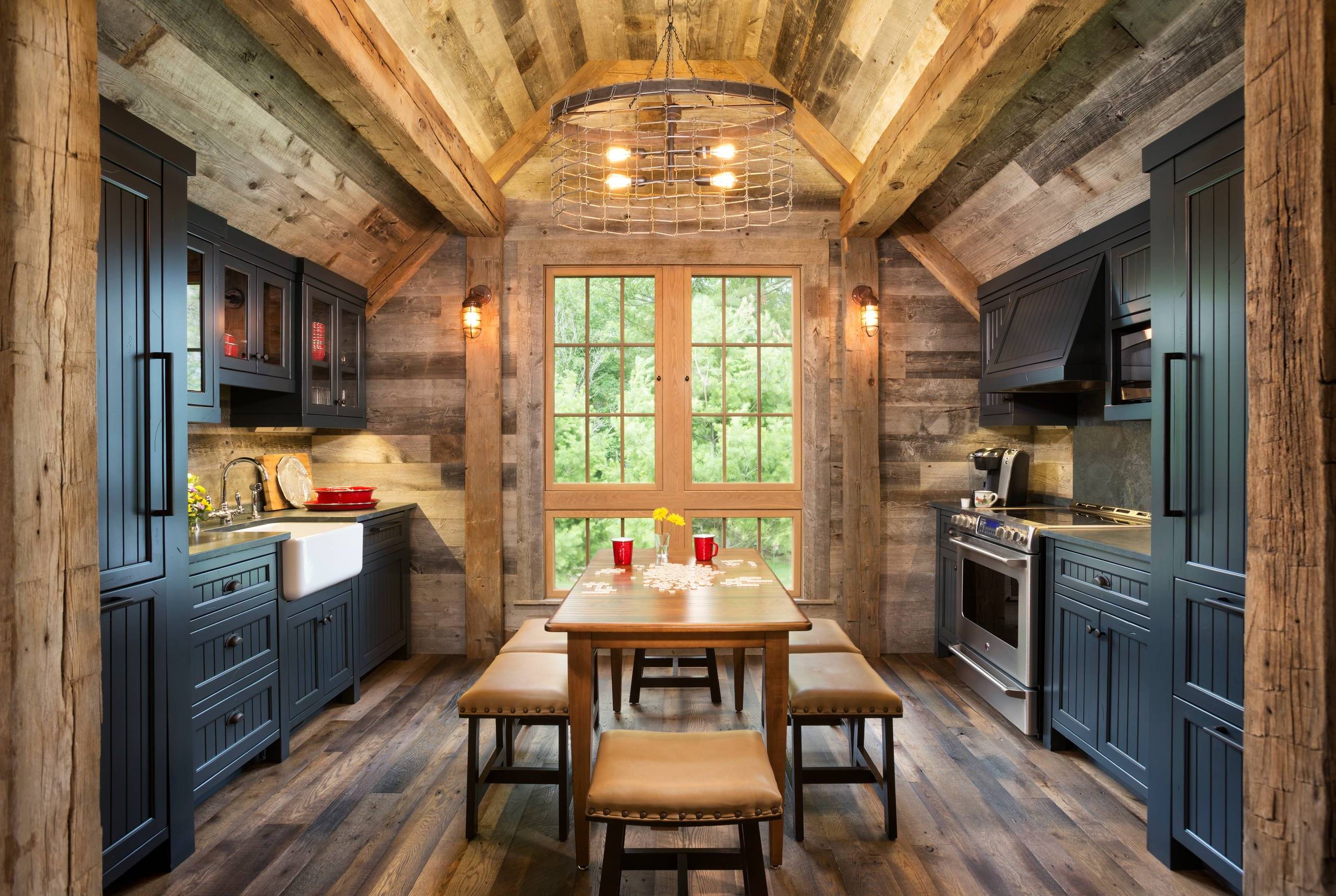 Деревенская романтика на вашей кухне - 64 фото примера