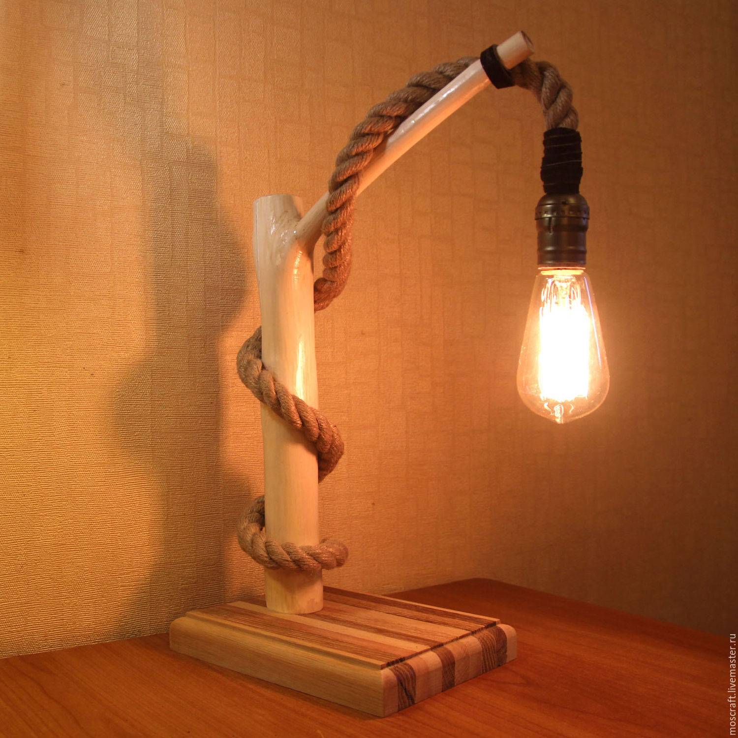 Настольная лампа (своими руками): из подручных материалов, оригинальные идеи