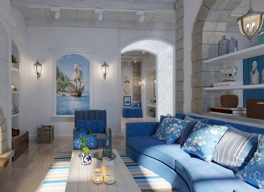 Средиземноморский стиль в интерьере: 92 фото, оформление домов и квартир